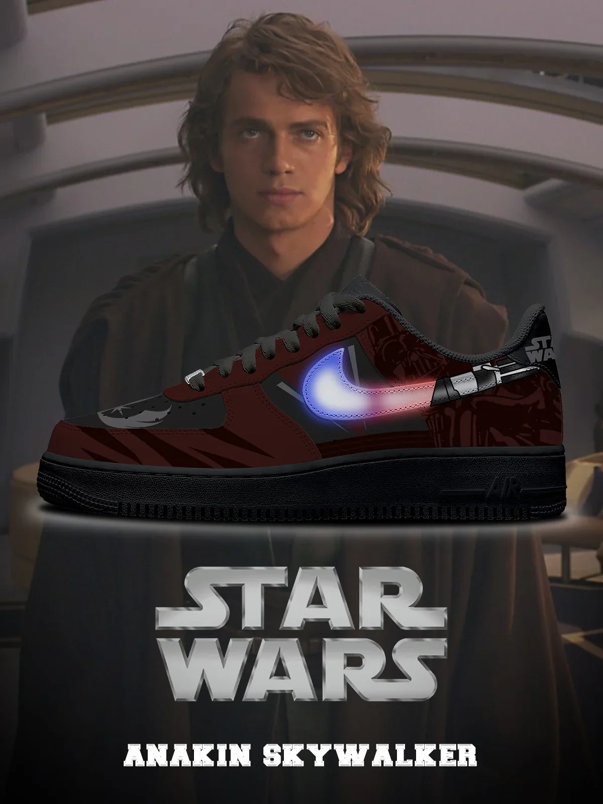 Anakin Skywalker Design Shoes F1