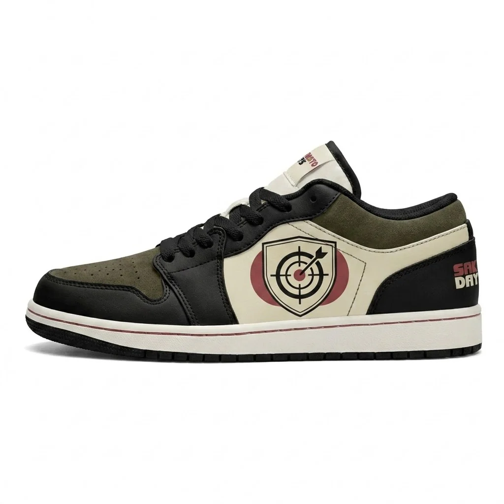 Apron Target Badge Design Shoes J1