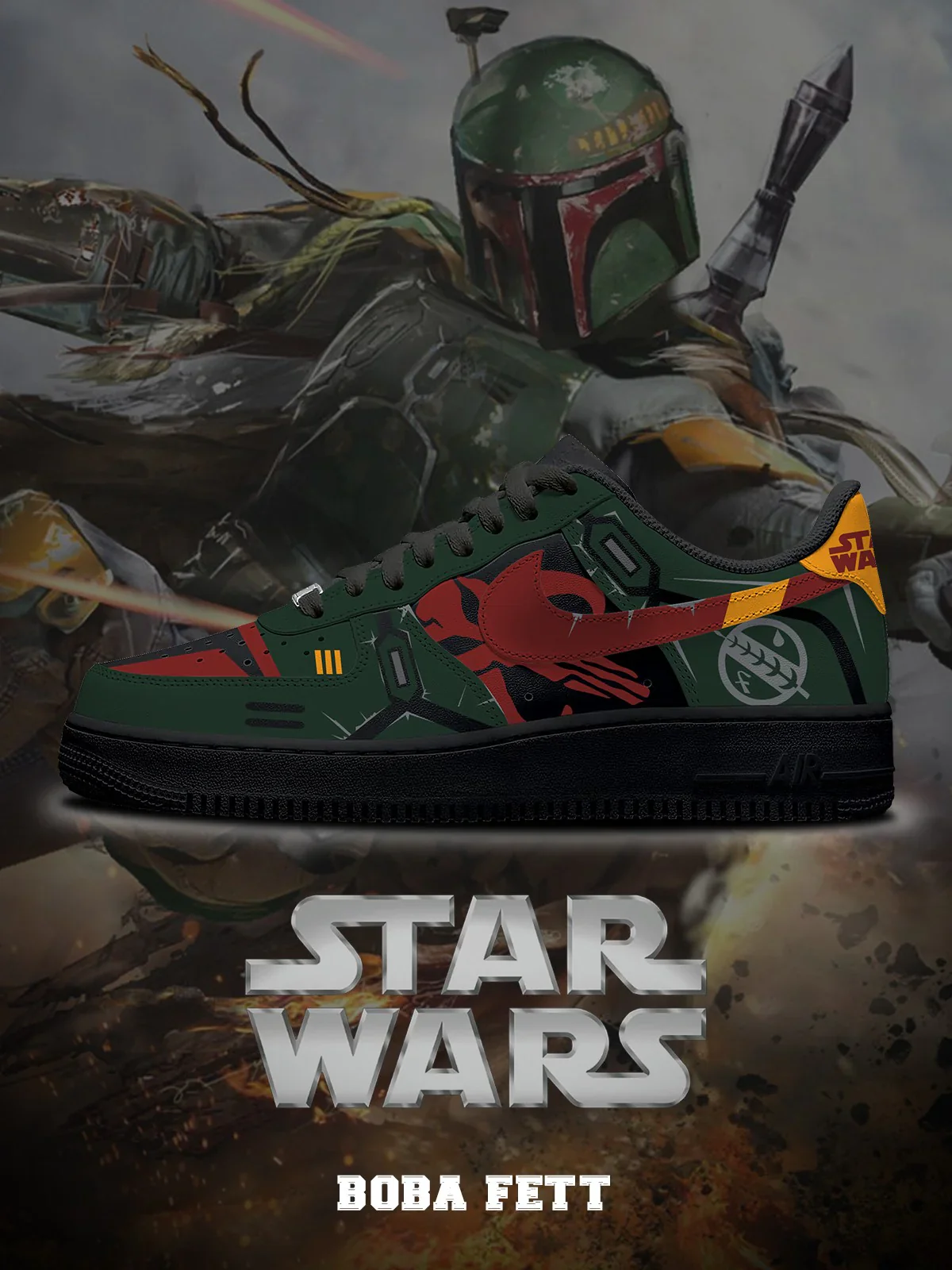 Boba Fett Design Shoes F1