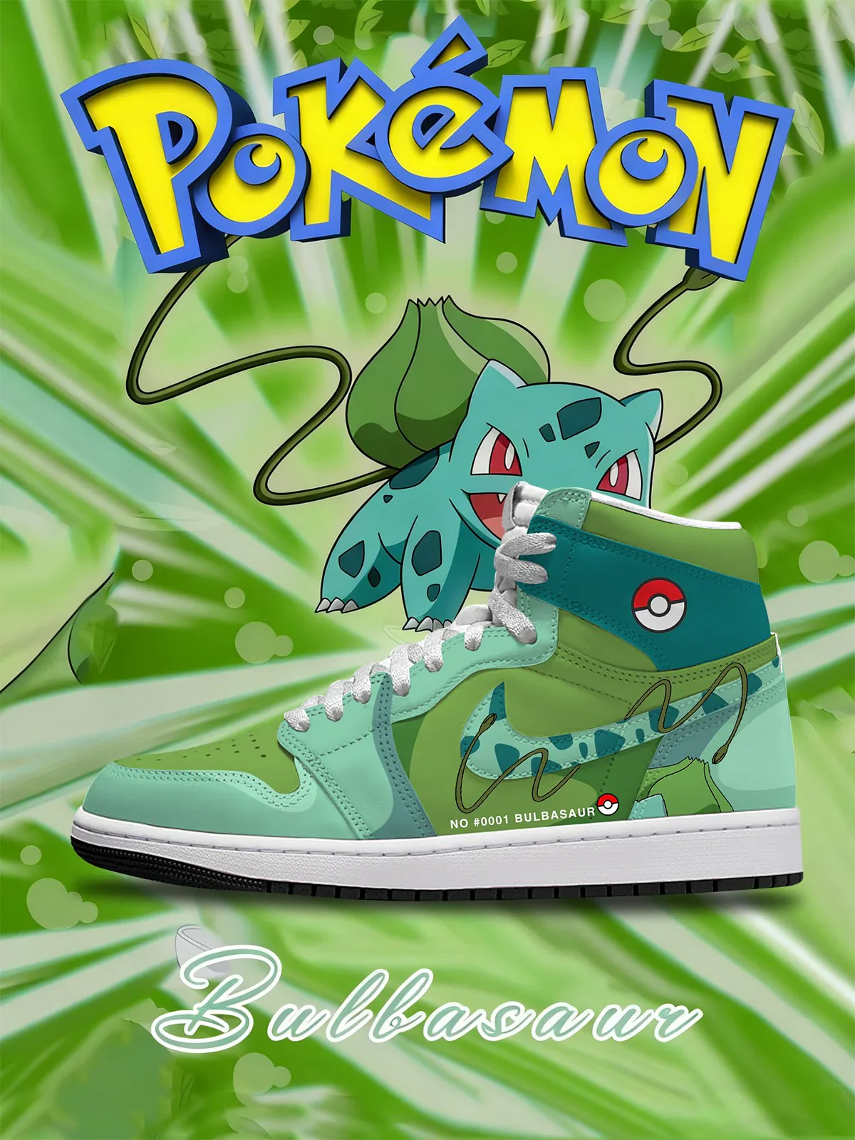 Bulbasaur (Adult and kids size available) Limited Edition Design Shoes J1