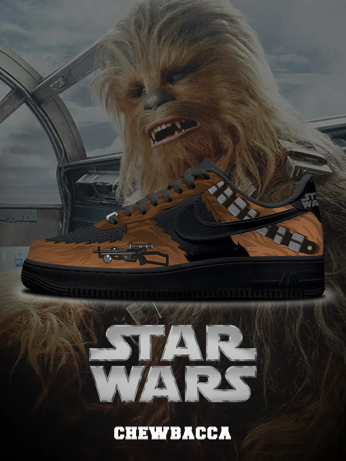 Chewbacca Design Shoes F1