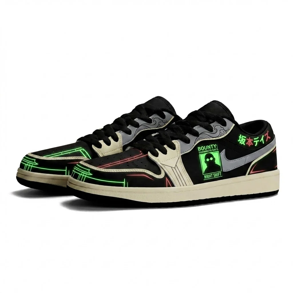 Convenience Aisle Neon Design Shoes J1