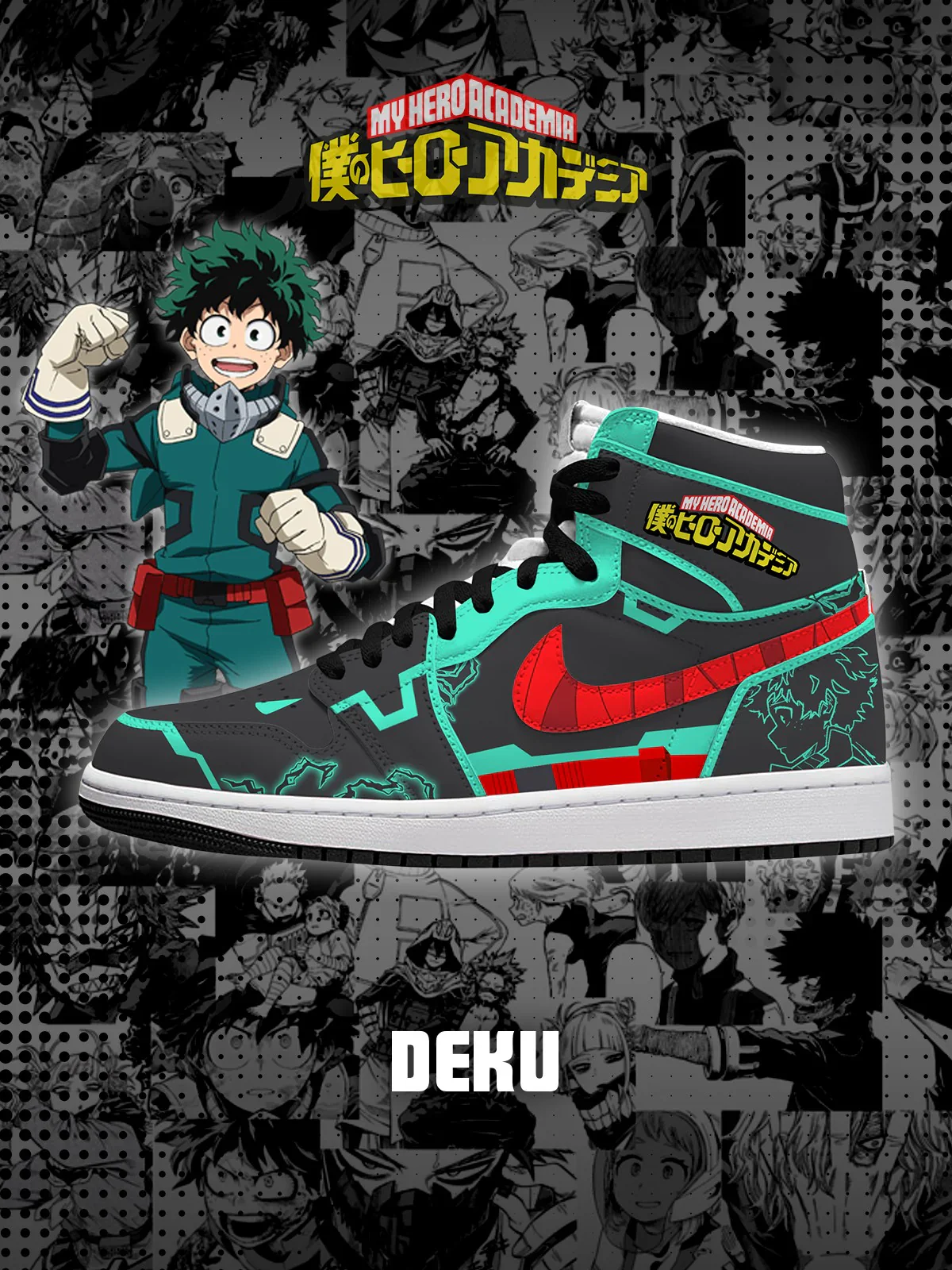 Deku (Adult and kids size available) Limited Edition Design Shoes J1