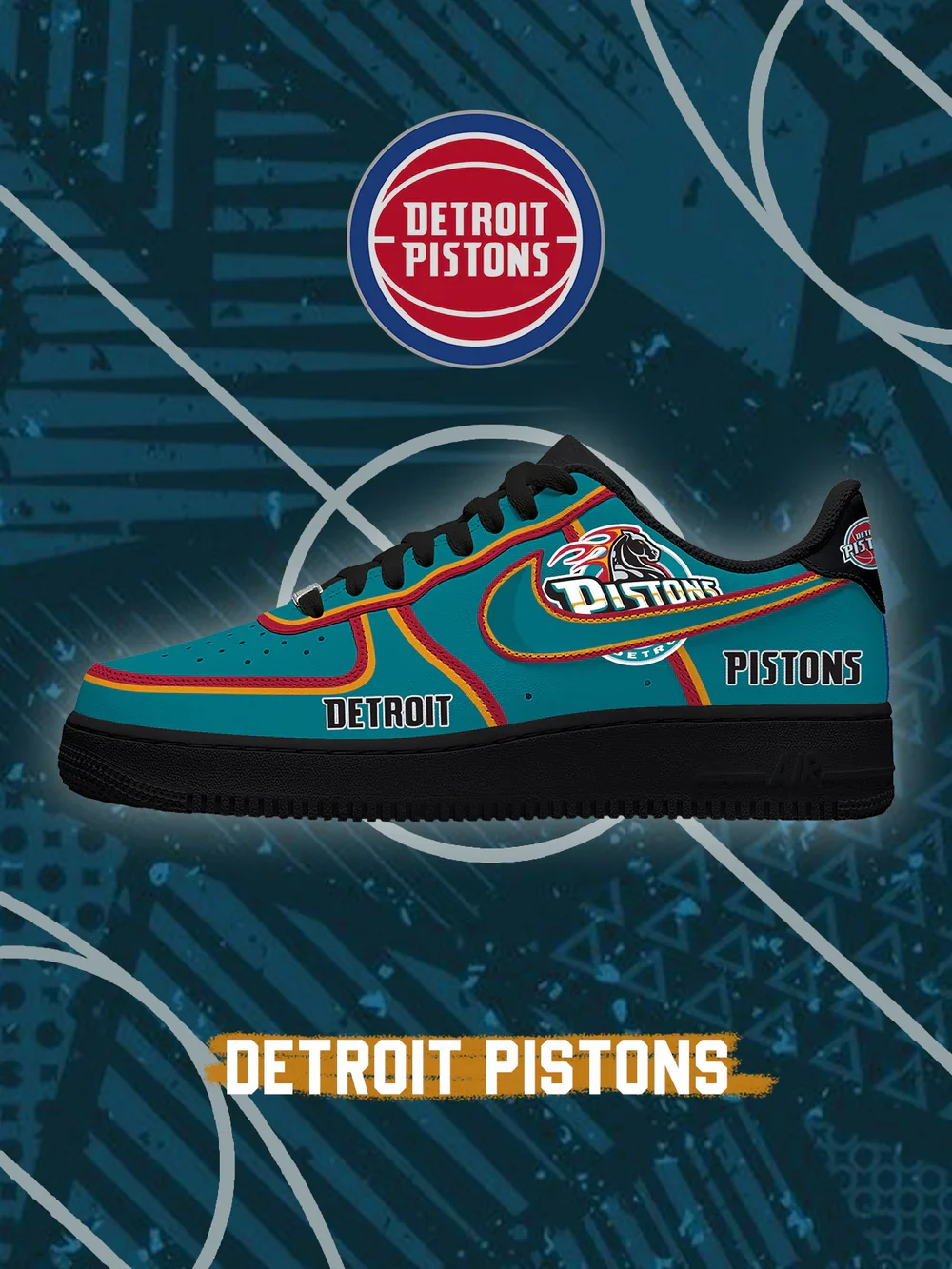 Detroit Basketball limited edition Design Shoes F1