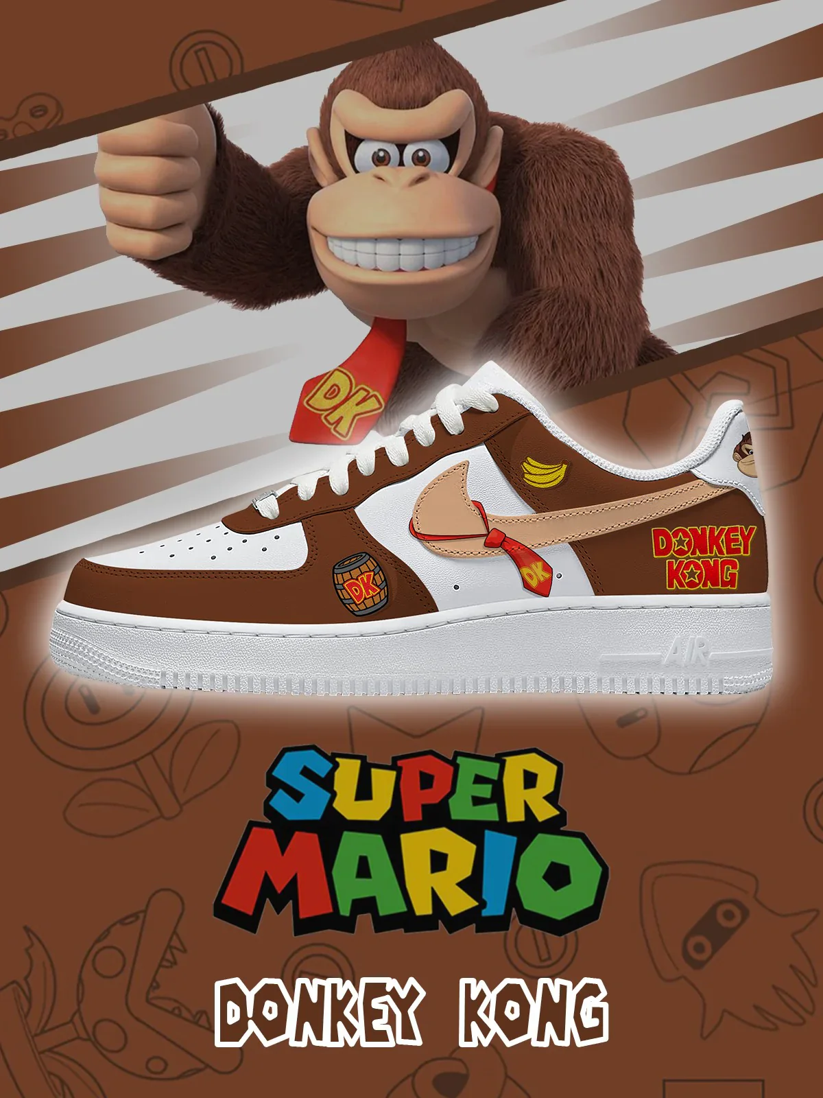 Donkey Kong  limited edition Design Shoes F1