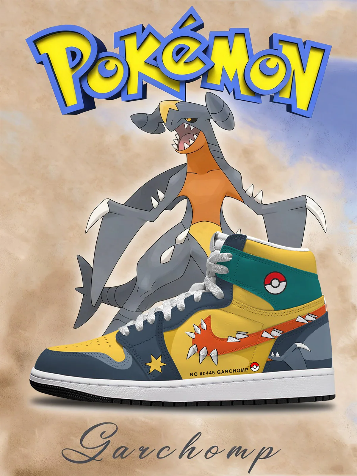 Garchomp (Adult and kids size available) Limited Edition Design Shoes J1