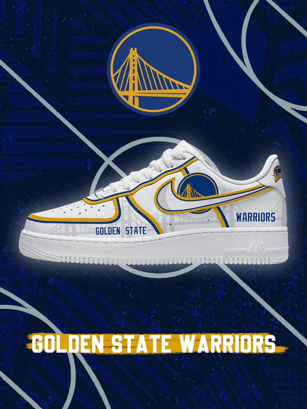 Golden State Basketball limited edition Design Shoes F1