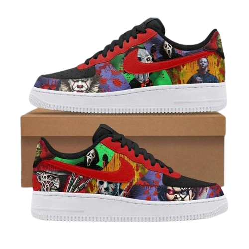 Horror Movies Club In Halloween Design Shoes F1