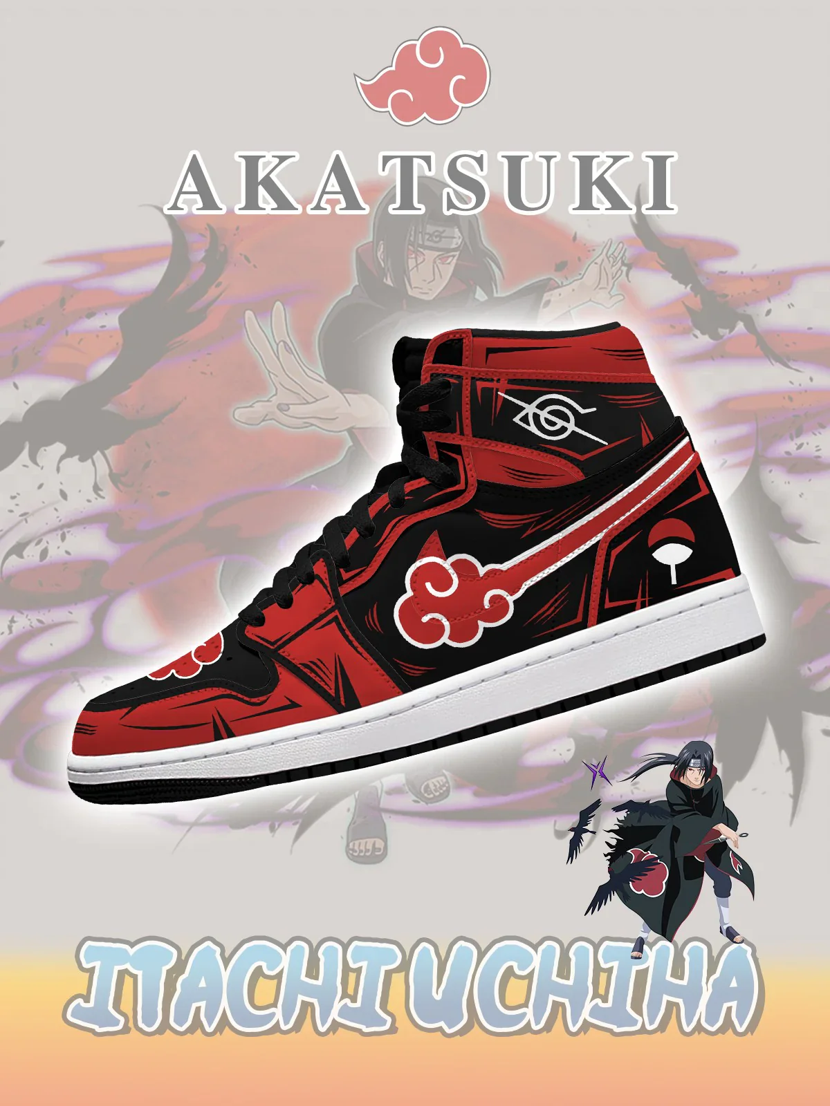 Itachi (Adult and kids size available) Limited Edition Design Shoes J1