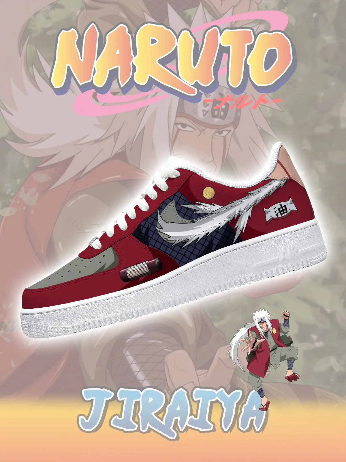 Jiraiya limited edition Design Shoes F1