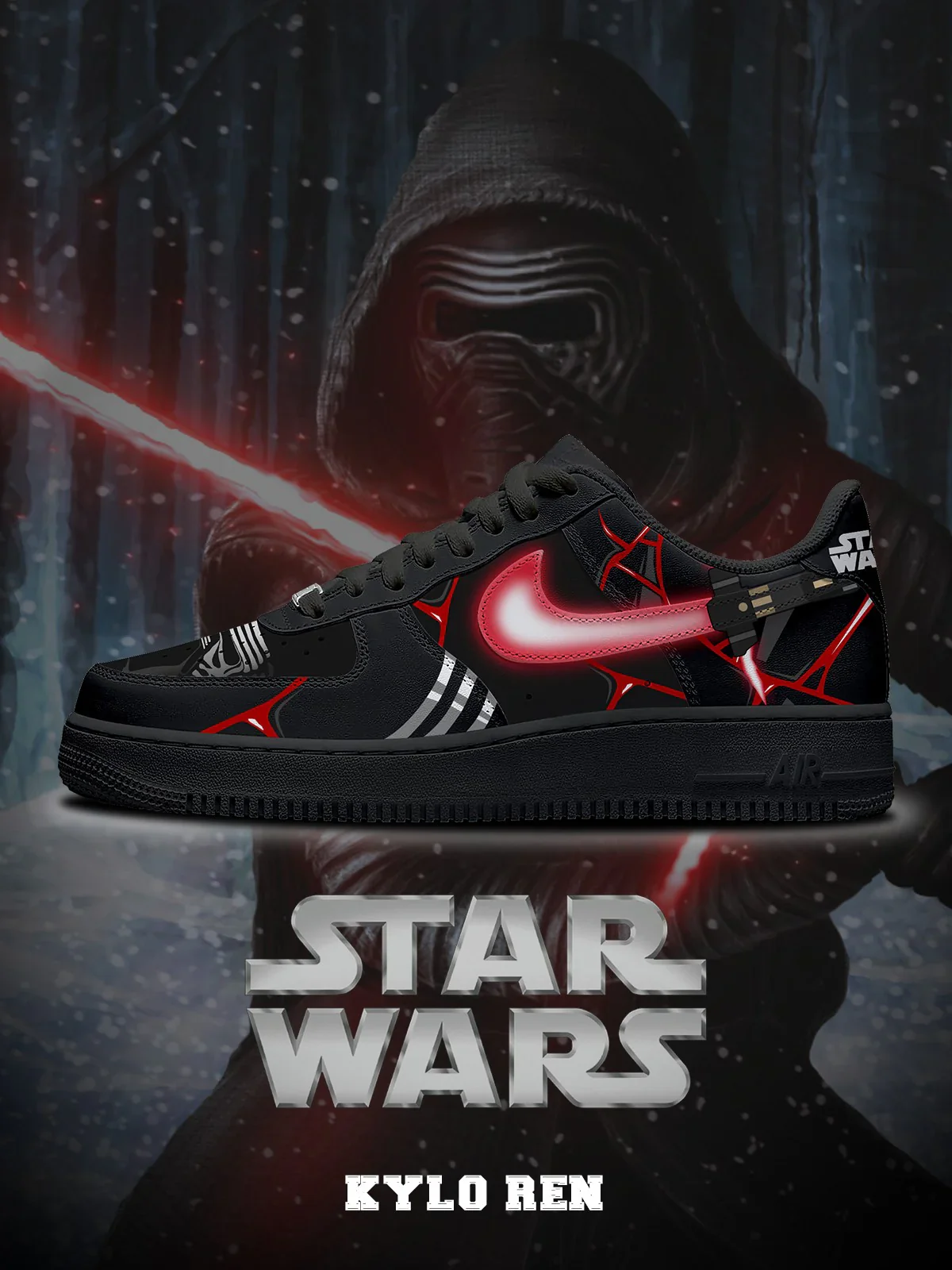 Kylo Ren Design Shoes F1