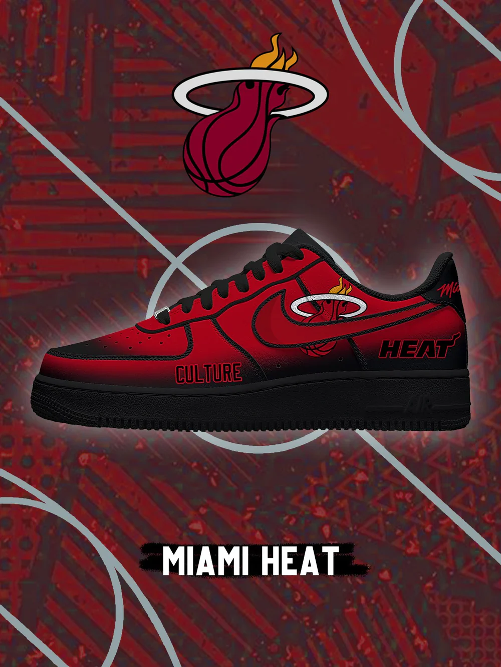 Miami Basketball limited edition Design Shoes F1