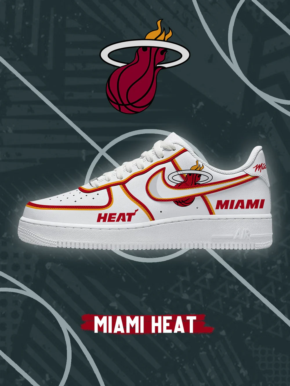 Miami Basketball limited edition Design Shoes F1