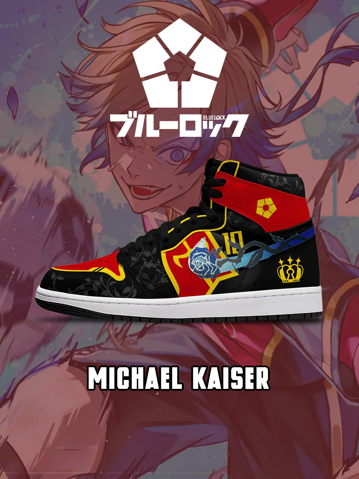 Michael Kaiser (Adult and kids size available) Limited Edition Design Shoes J1