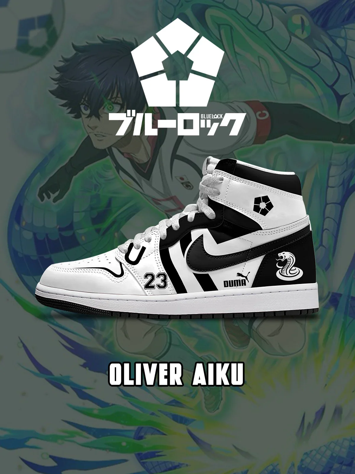 Oliver Aiku (Adult and kids size available) Limited Edition Design Shoes J1