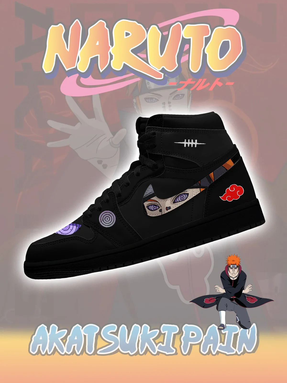 Pain (Adult and kids size available) Limited Edition Design Shoes J1