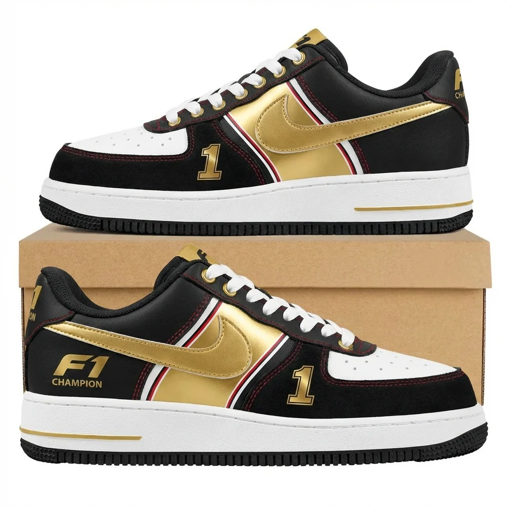 Podium Gold Design Shoes F1
