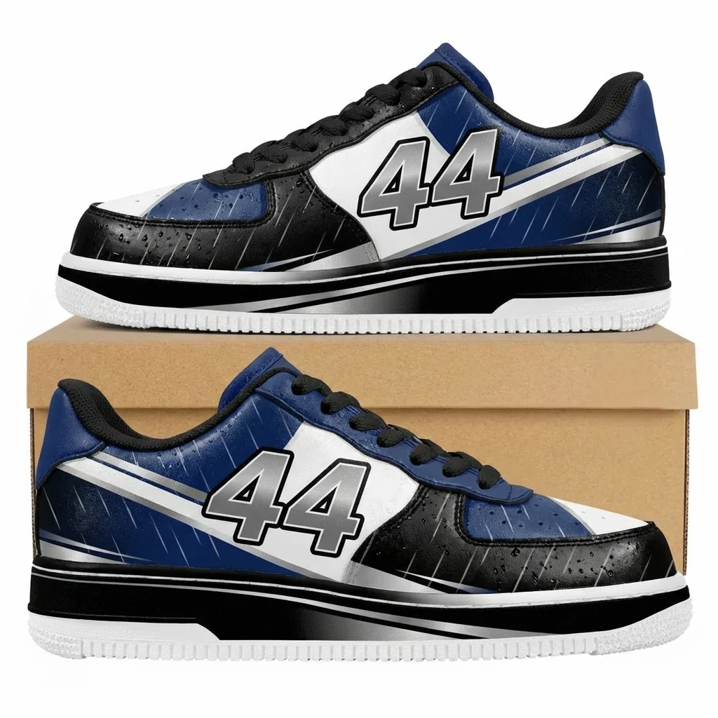 Rain Spec Blue Design Shoes F1