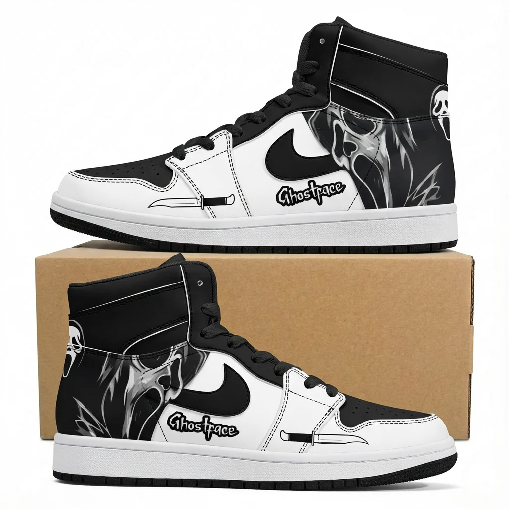 Scream (Adult and kids size available) Limited Edition Design Shoes J1