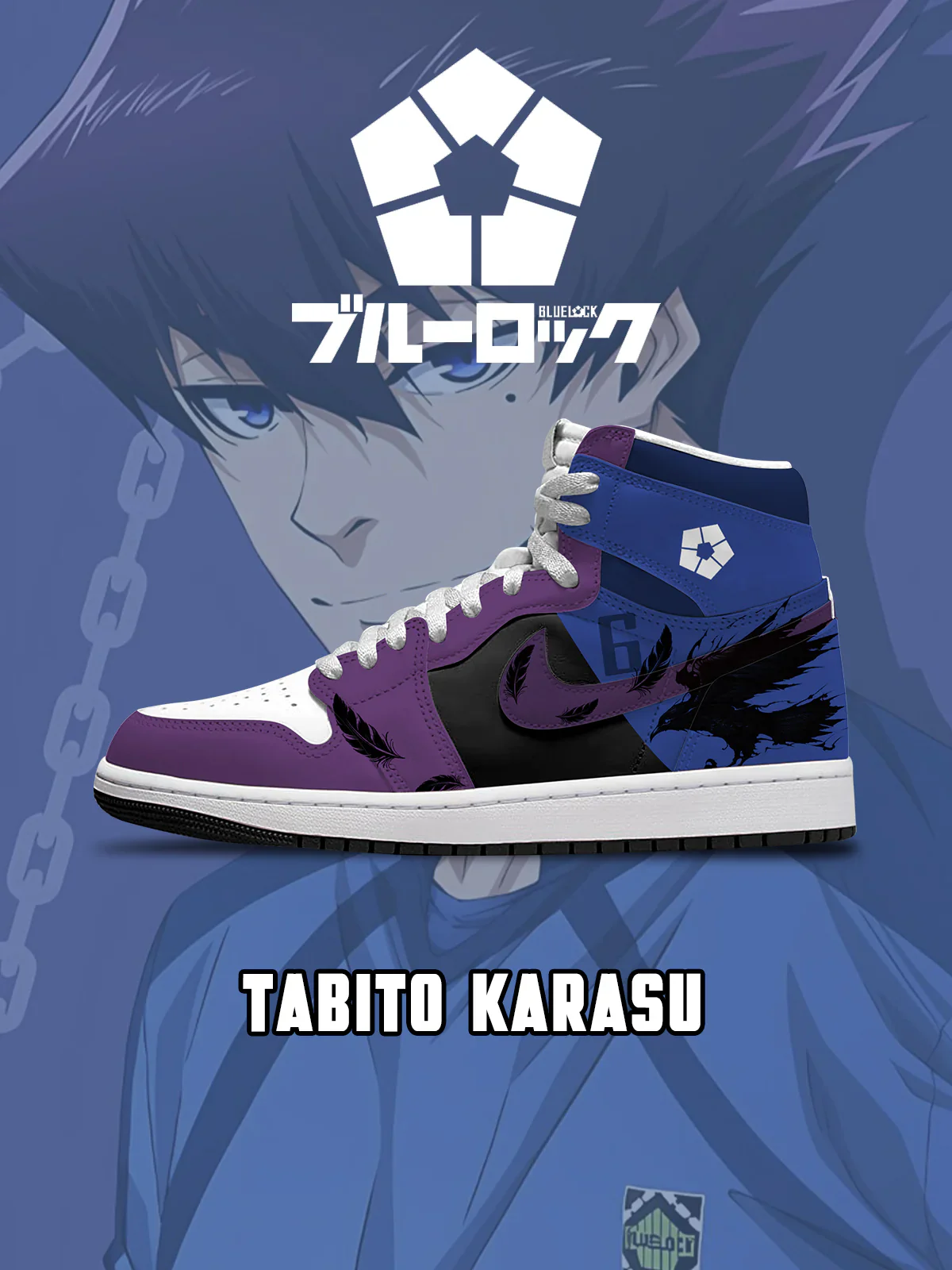 Tabito Karasu  (Adult and kids size available) Limited Edition Design Shoes J1