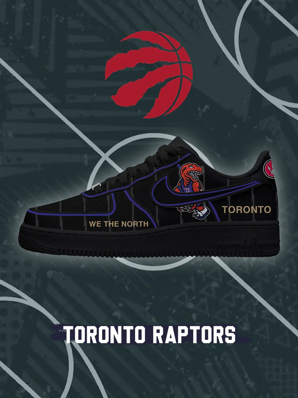 Toronto Basketball limited edition Design Shoes F1