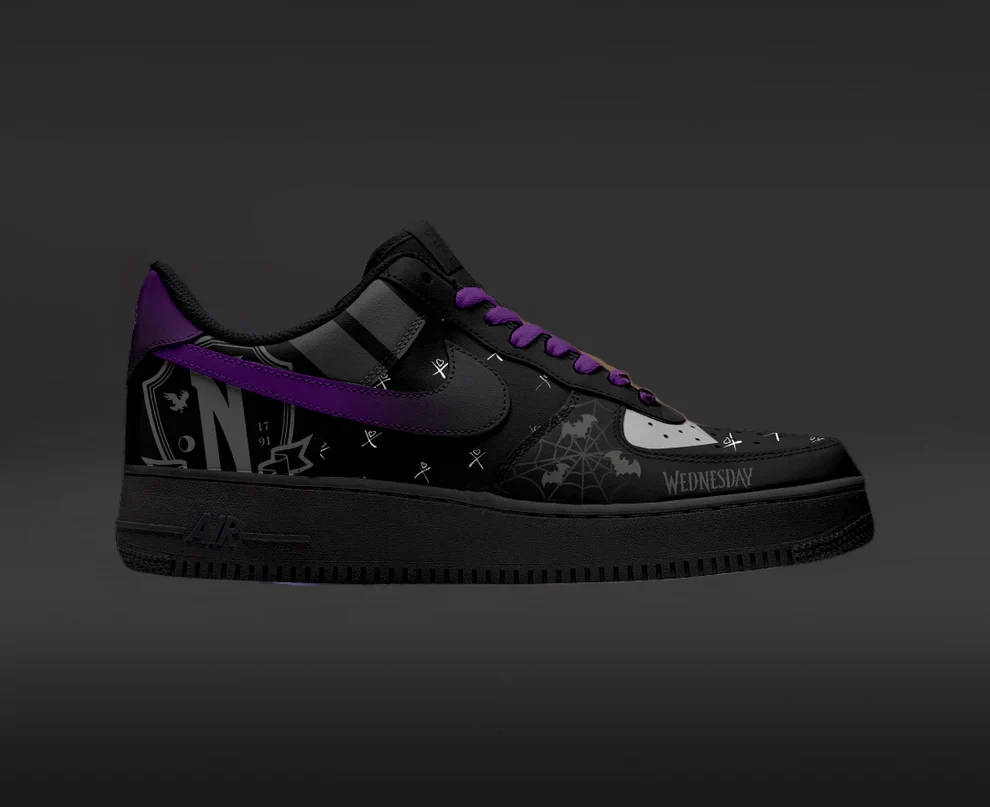 Wednesday Addams Design Shoes F1