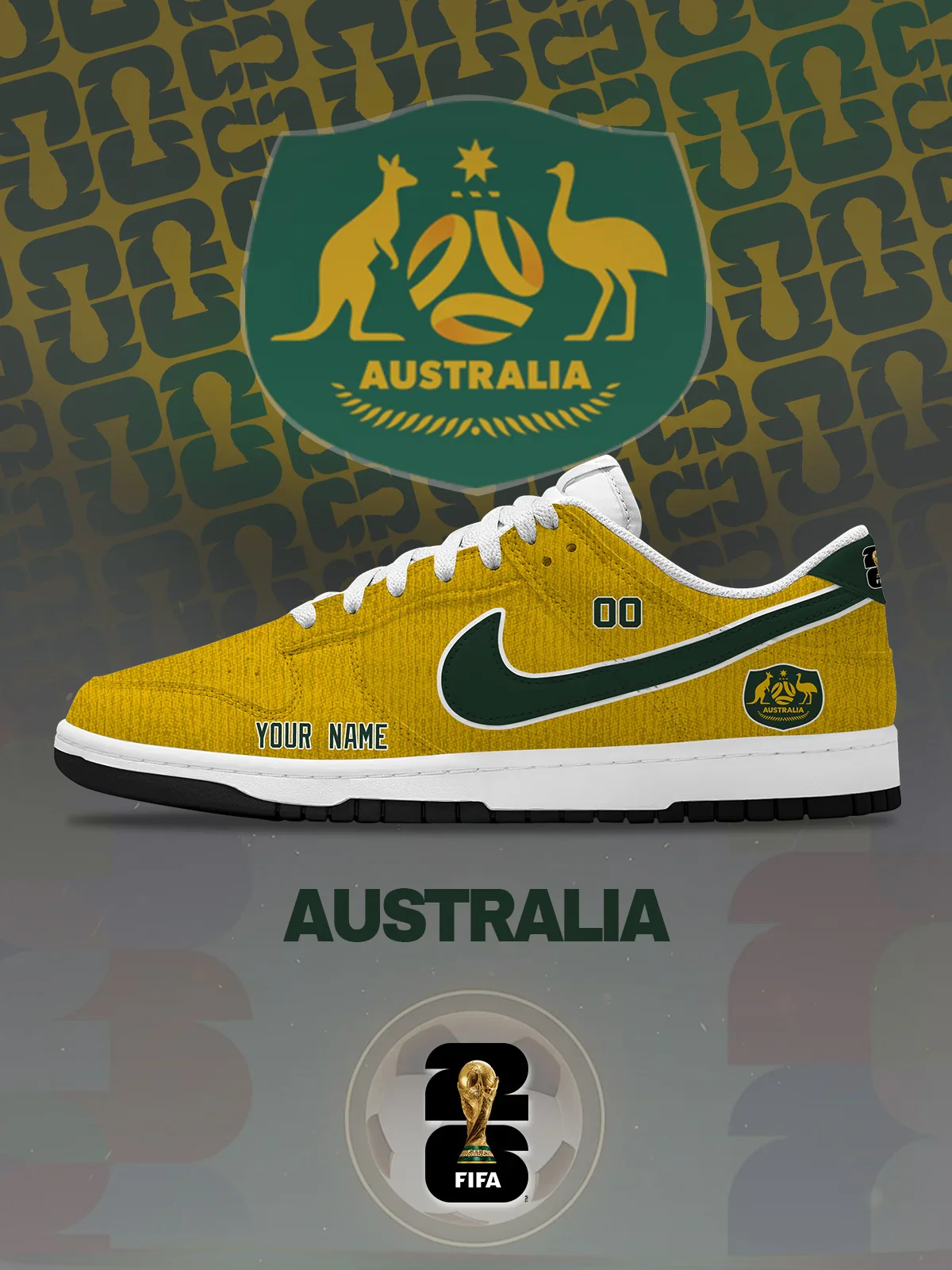 World Cup 2026 Australia Design Shoes DK