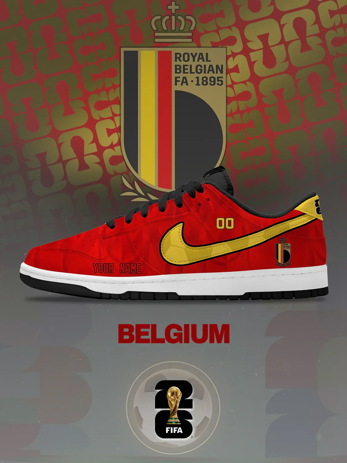 World Cup 2026 Belgium Design Shoes DK