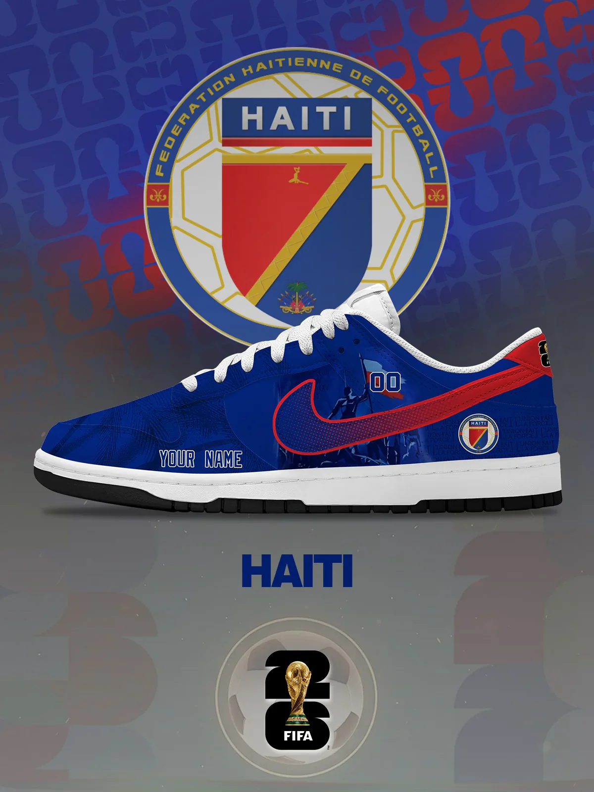 World Cup 2026 Haiti Design Shoes DK