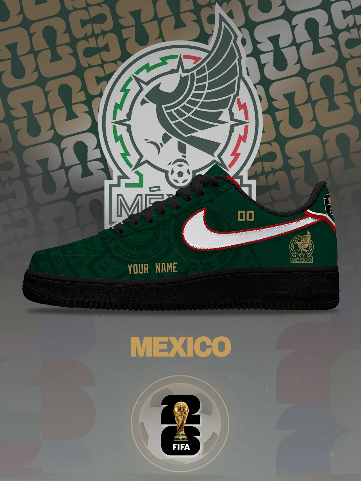 World Cup 2026 Mexico Design Shoes F1