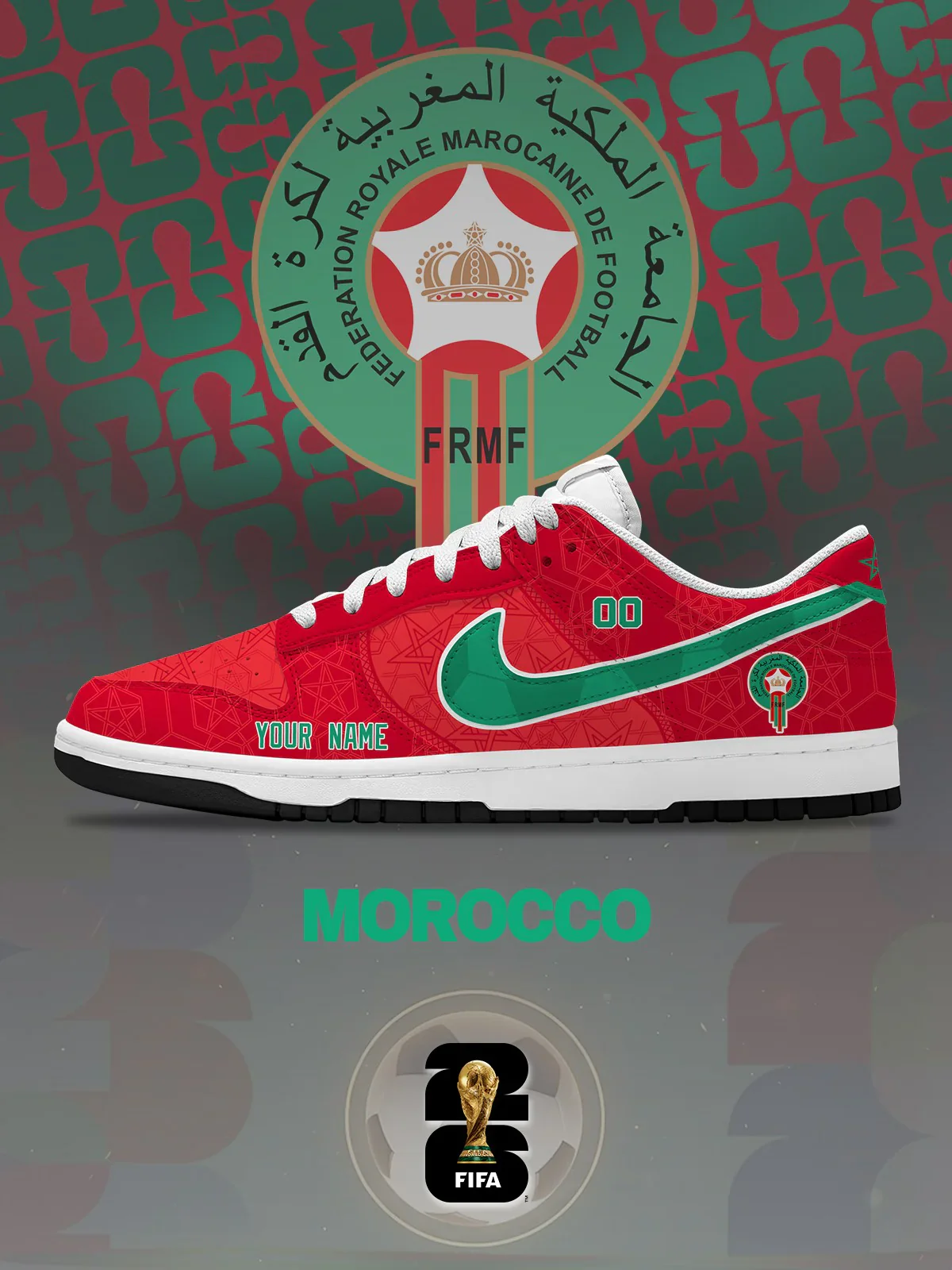 World Cup 2026 Morocco Design Shoes DK