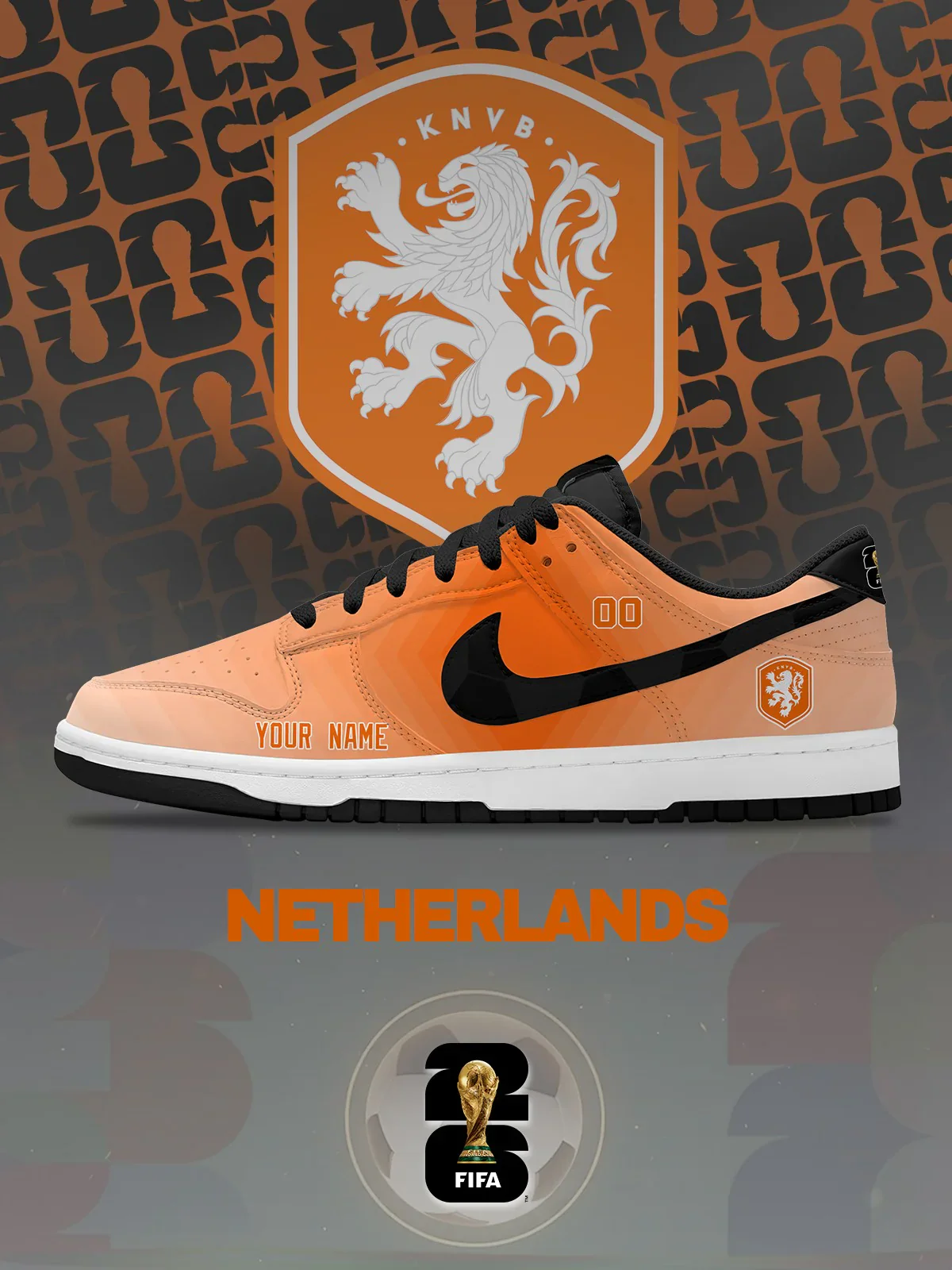 World Cup 2026 Netherlands Design Shoes DK
