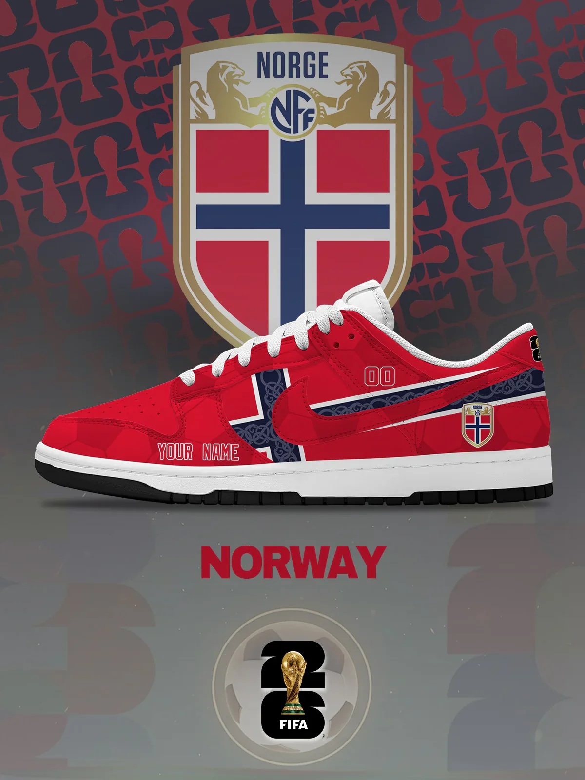World Cup 2026 Norway Design Shoes DK