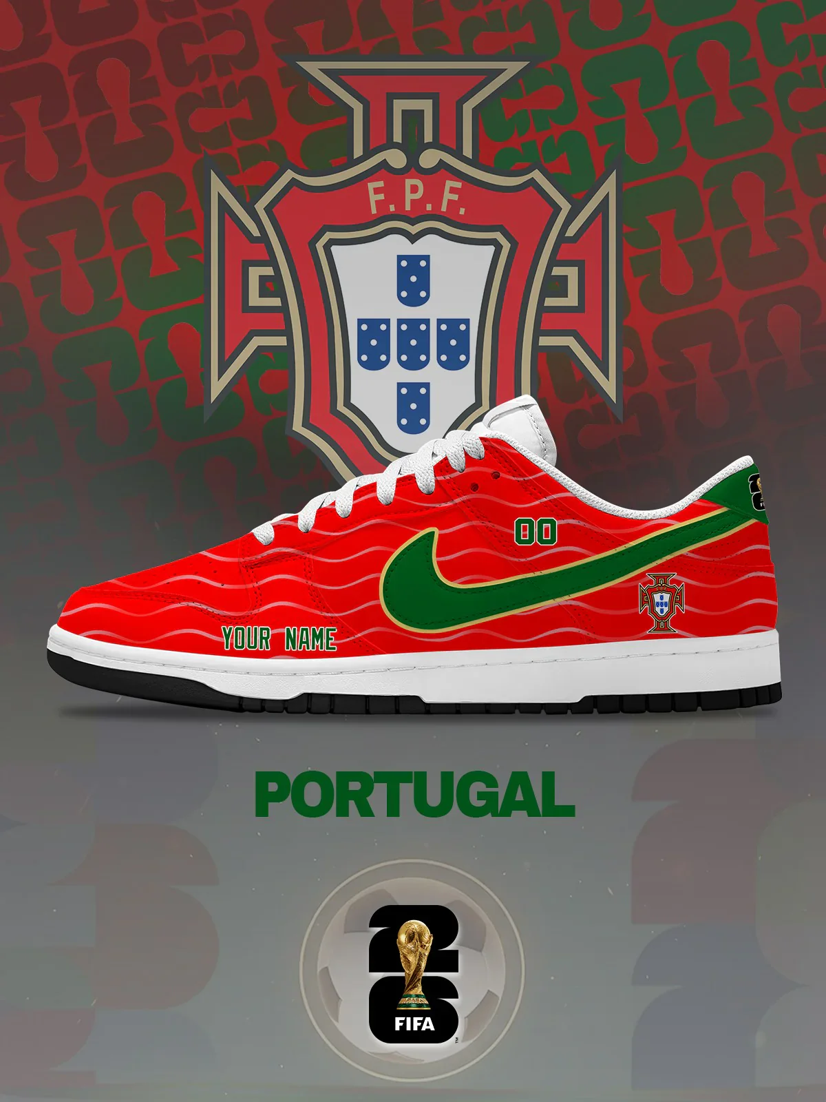 World Cup 2026 Portugal Design Shoes DK