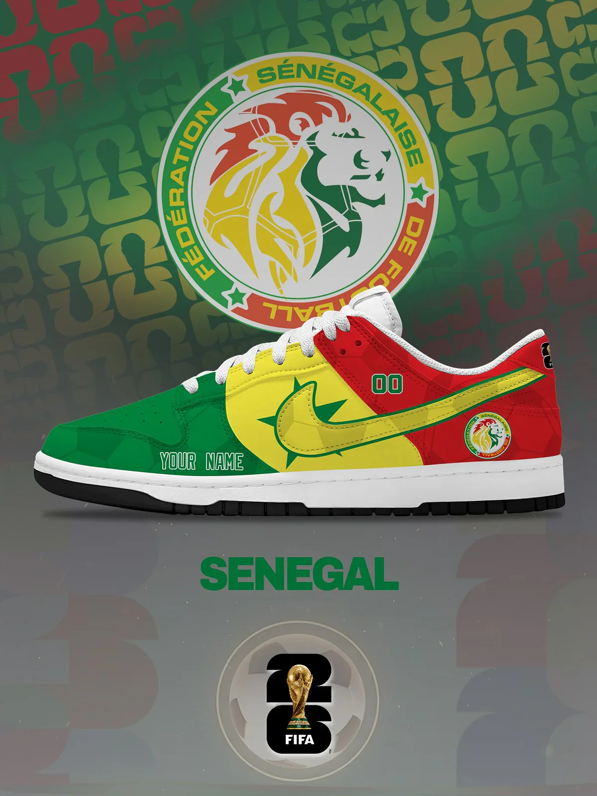 World Cup 2026 Senegal Design Shoes DK