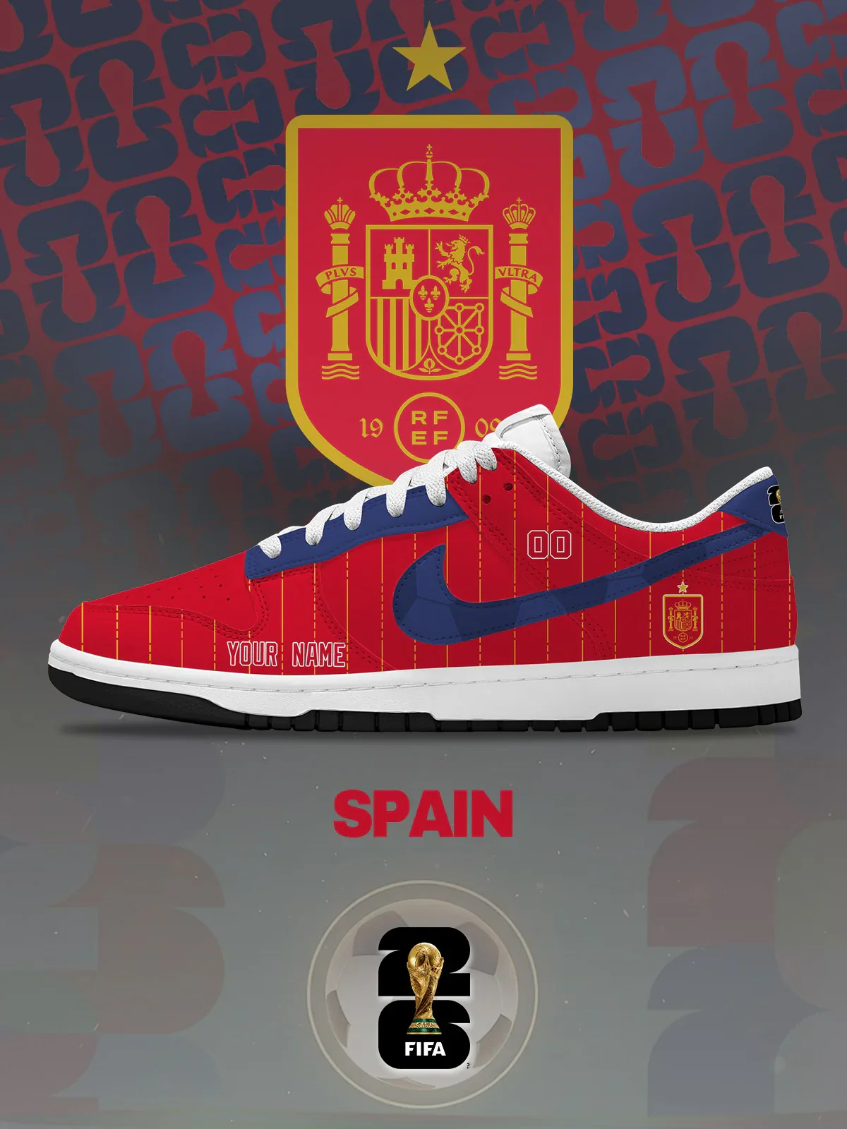 World Cup 2026 Spain Design Shoes DK