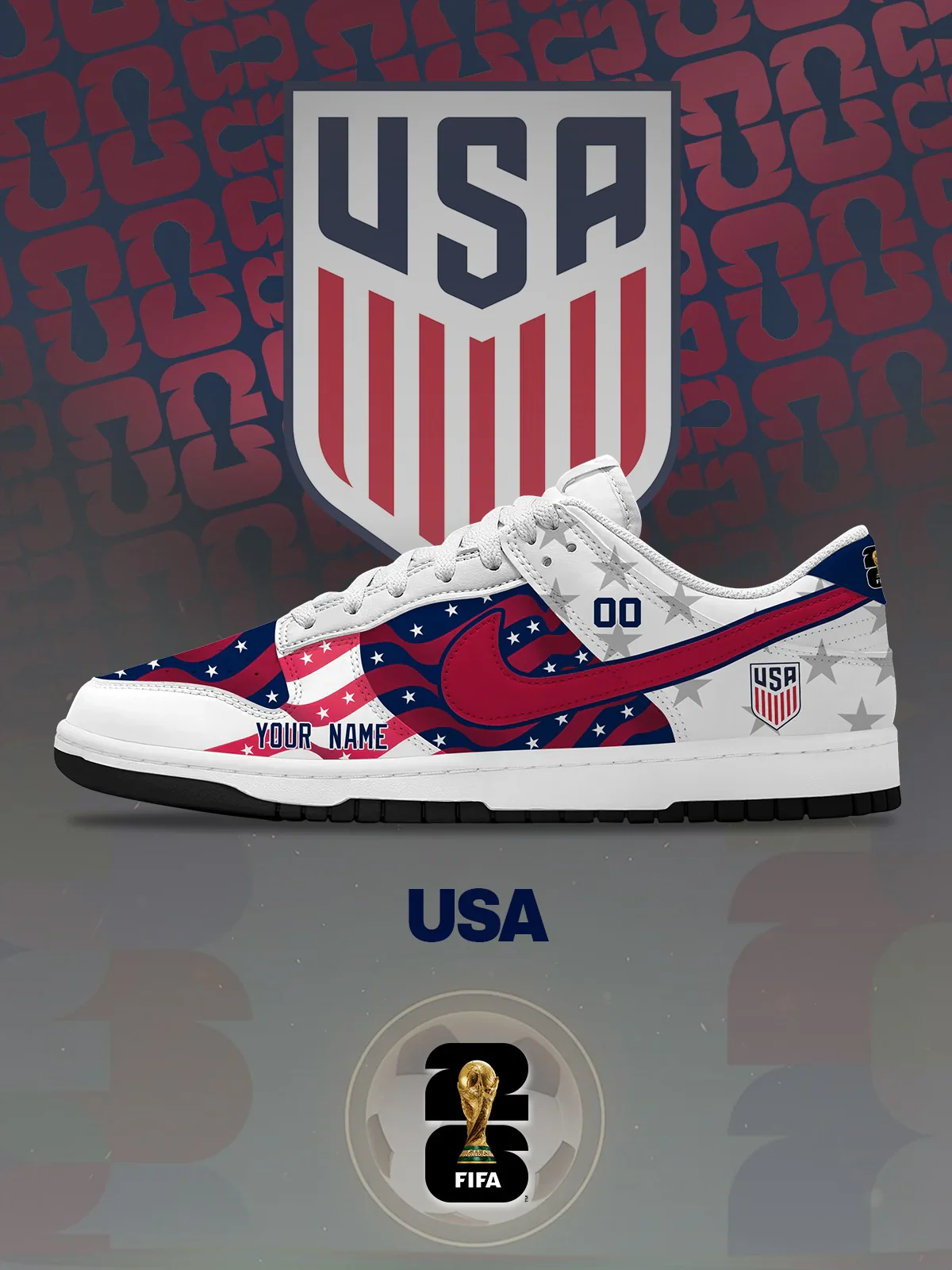 World Cup 2026 USA Design Shoes DK